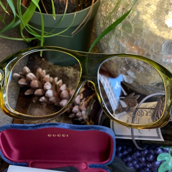 ⛔️SOLD⛔️Authentic GUCCI 60 Aviator acetate optical glasses/Sunglasses - Picture 2 of 12